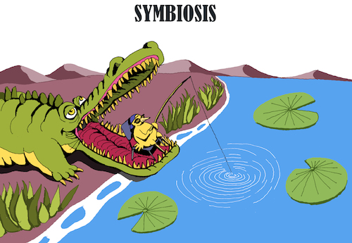 Cartoon: Symbiosis... (medium) by berk-olgun tagged symbiosis