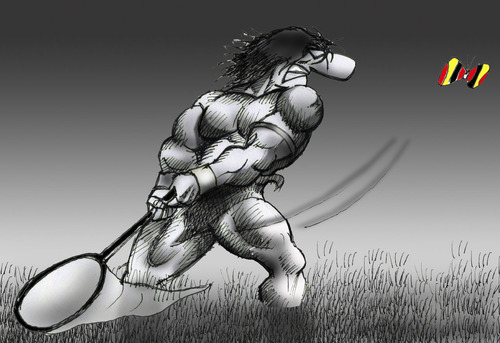 Cartoon: The Barbarian.. (medium) by berk-olgun tagged the,barbarian