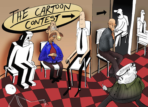 Cartoon: The Cartoon Contest... (medium) by berk-olgun tagged the,cartoon,contest