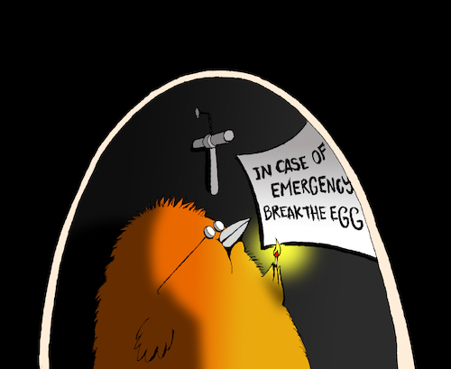Cartoon: The Egg... (medium) by berk-olgun tagged the,egg