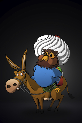 Cartoon: The Owl Nasreddin... (medium) by berk-olgun tagged the,owl,nasreddin