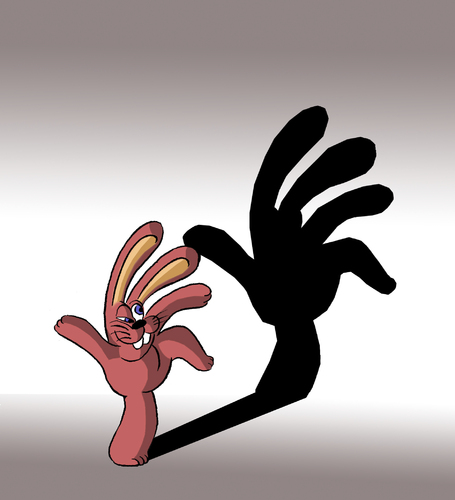 Cartoon: The Red Rabbit... (medium) by berk-olgun tagged the,red,rabbit