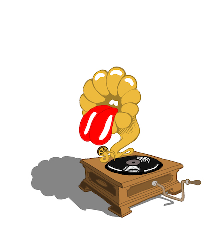 Cartoon: The Rolling Stones Record... (medium) by berk-olgun tagged the,rolling,stones,record