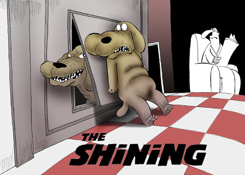 Cartoon: The Shining... (medium) by berk-olgun tagged the,shining