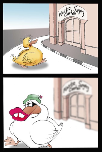 Cartoon: The Ugly Duckling... (medium) by berk-olgun tagged the,ugly,duckling