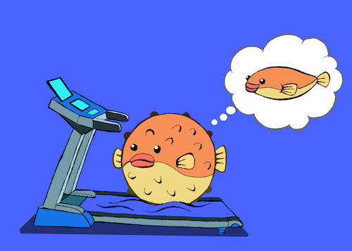 Cartoon: Treadmill... (medium) by berk-olgun tagged treadmill