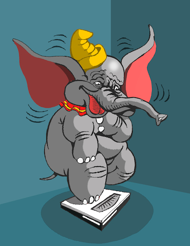 Cartoon: Tricky Dumbo... (medium) by berk-olgun tagged tricky,dumbo