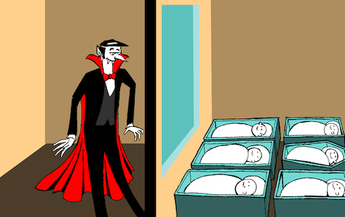 Cartoon: Vampire... (medium) by berk-olgun tagged vampire