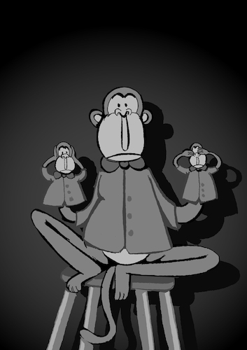 Cartoon: Ventriloquist  ... (medium) by berk-olgun tagged ventriloquist