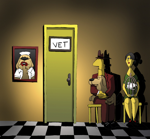 Cartoon: VET... (medium) by berk-olgun tagged vet