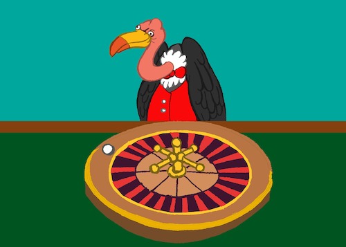 Cartoon: Vulture Roulette... (medium) by berk-olgun tagged vulture,roulette