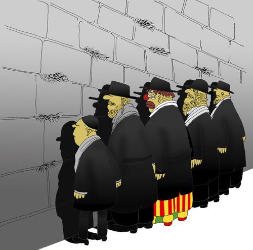 Cartoon: Wailing Wall... (medium) by berk-olgun tagged wailing,wall