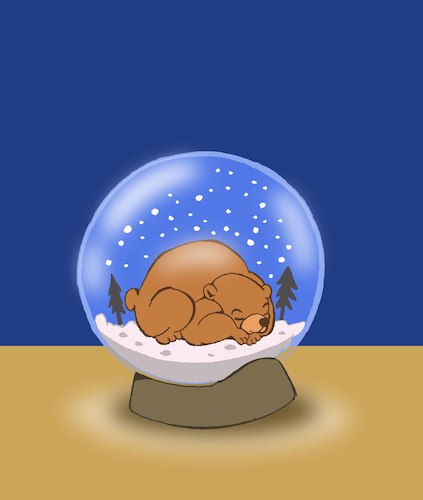 Cartoon: Winter Sleep... (medium) by berk-olgun tagged winter,sleep