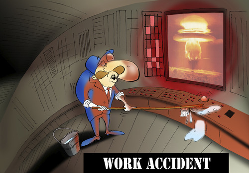 Cartoon: Work Accident... (medium) by berk-olgun tagged work,accident