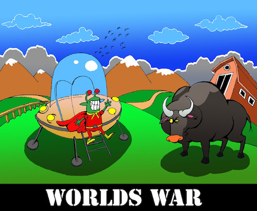 Cartoon: Worlds War... (medium) by berk-olgun tagged worlds,war