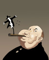 Cartoon: Alfred Hitchcock.. (small) by berk-olgun tagged alfred,hitchcock