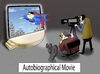 Cartoon: Autobiographical Movie... (small) by berk-olgun tagged movie