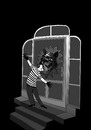 Cartoon: burglar ... (small) by berk-olgun tagged burglar