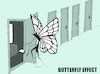 Cartoon: Butterfly Effect... (small) by berk-olgun tagged butterfly,effect