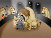 Cartoon: Circus of the Lions.. (small) by berk-olgun tagged circus,of,the,lions