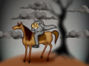 Cartoon: Headless Horseman.. (small) by berk-olgun tagged lost