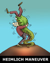 Cartoon: HEIMLICH MANEUVER... (small) by berk-olgun tagged heimlich,maneuver