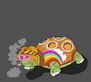 Cartoon: Hippie... (small) by berk-olgun tagged turtle