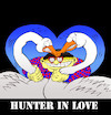 Cartoon: Hunter in Love... (small) by berk-olgun tagged hunter,in,love