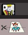 Cartoon: King vs Joker... (small) by berk-olgun tagged cut,here