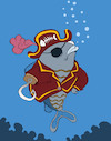 Cartoon: Pirate Fish... (small) by berk-olgun tagged pirate,fish
