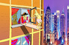Cartoon: Pirate in City... (small) by berk-olgun tagged pirate,in,city