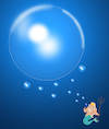 Cartoon: Poseidon Bubble.. (small) by berk-olgun tagged poseidon,bubble