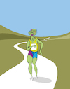 Cartoon: Race Walker... (small) by berk-olgun tagged race,walker