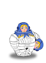 Cartoon: Russian Cosmonaut... (small) by berk-olgun tagged russian,cosmonaut