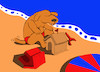 Cartoon: Sand Castle... (small) by berk-olgun tagged sand,castle
