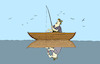 Cartoon: Sleeping Fisherman... (small) by berk-olgun tagged dream