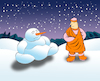 Cartoon: Snow Buddha... (small) by berk-olgun tagged snow,buddha