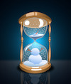Cartoon: Snowman Sand Clock... (small) by berk-olgun tagged snowman,sand,clock