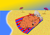 Cartoon: Suntan... (small) by berk-olgun tagged suntan