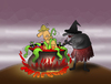 Cartoon: The Cannibal Witch... (small) by berk-olgun tagged the,cannibal,witch