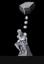 Cartoon: The Thinker... (small) by berk-olgun tagged the,thinker