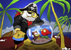 Cartoon: Treasure Island... (small) by berk-olgun tagged treasure,island
