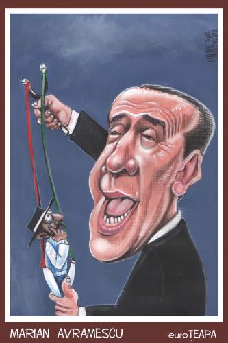 Cartoon: Berlusconi (medium) by Marian Avramescu tagged berlusconi