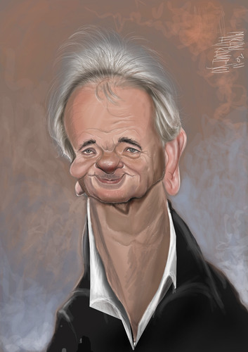 Cartoon: Bill Murray (medium) by Marian Avramescu tagged mmmmmmmmmmmm