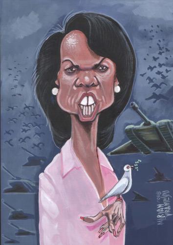 Cartoon: c.rice (medium) by Marian Avramescu tagged condi,rice