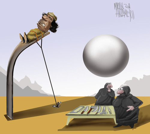 Cartoon: dilemma (medium) by Marian Avramescu tagged mmmmmmmmmmmm