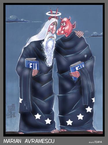 Cartoon: EU (medium) by Marian Avramescu tagged eu