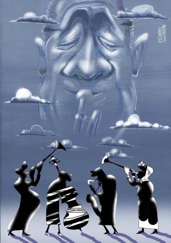 Cartoon: JAZZ (medium) by Marian Avramescu tagged jazz