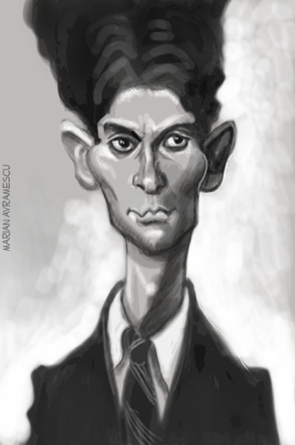 Cartoon: KAFKA (medium) by Marian Avramescu tagged mmmmmmmmmmmmmm