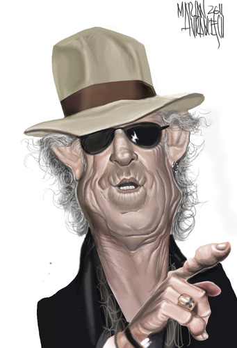 Cartoon: Keith Richards (medium) by Marian Avramescu tagged mmmmmmmm